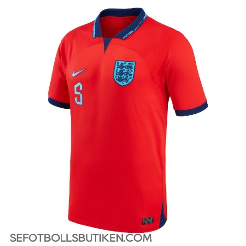 England John Stones #5 Replika Borta matchkläder VM 2022 Korta ärmar